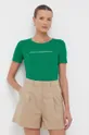 πράσινο Βαμβακερό μπλουζάκι United Colors of Benetton