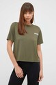 HUGO t-shirt lounge z elastanem zielony 50490707