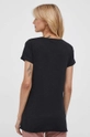 Îmbrăcăminte Sisley tricou 3FD4L11A2.100. negru