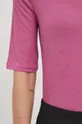 Kratka majica s primesjo volne Sisley Ženski