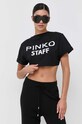 Памучна тениска Pinko черен 102341.A1CY