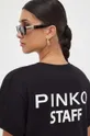 Βαμβακερό μπλουζάκι Pinko Κύριο υλικό: 100% Βαμβάκι Πλέξη Λαστιχο: 95% Βαμβάκι, 5% Σπαντέξ
