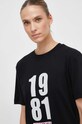 Βαμβακερό μπλουζάκι Guess μαύρο V3BI00.KA260