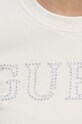 Guess t-shirt welurowy COUTURE beżowy V3BI01.KBXI2