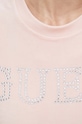 Guess t-shirt welurowy COUTURE V3BI01.KBXI2 różowy
