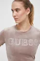 ροζ Μπλουζάκι Guess