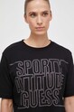 Guess t-shirt bawełniany czarny V3BI14.I3Z14
