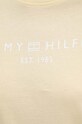 Tommy Hilfiger t-shirt bawełniany żółty WW0WW40276