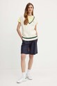 Bavlnené tričko Tommy Hilfiger WW0WW40276 žltá SS25