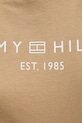 Bavlněné tričko Tommy Hilfiger béžová WW0WW40276