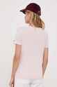 Oblečenie Bavlnené tričko Tommy Hilfiger WW0WW40276 ružová