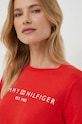 Tommy Hilfiger t-shirt bawełniany czerwony WW0WW40276