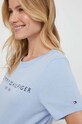 Ruházat Tommy Hilfiger pamut póló WW0WW40276 kék