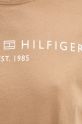 Βαμβακερό μπλουζάκι Tommy Hilfiger WW0WW40276 καφέ