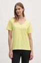 Bavlněné tričko Tommy Hilfiger WW0WW39781 žlutá AW24