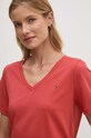 Oblečenie Bavlnené tričko Tommy Hilfiger WW0WW39781 červená