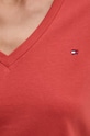 Bavlnené tričko Tommy Hilfiger WW0WW39781 červená