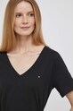 Хлопковая футболка Tommy Hilfiger хлопок чёрный WW0WW39781