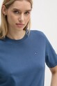 Bavlněné tričko Tommy Hilfiger modrá WW0WW39848