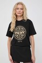 Trussardi t-shirt bawełniany czarny 56T00599.1T006384