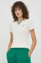 beżowy Lacoste polo