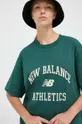 zelena Bombažna kratka majica New Balance