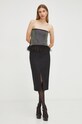 Топ Patrizia Pepe 2M4337.A9U8 чёрный AW23