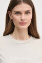 Bavlnené tričko Calvin Klein K20K205448 béžová