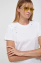 λευκό Βαμβακερό μπλουζάκι Twinset