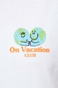 Bavlnené tričko On Vacation OVC.LT91 biela