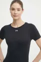 črna Kratka majica za vadbo Under Armour Ženski