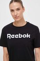 Хлопковая футболка Reebok чёрный 100073083