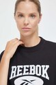 Бавовняна футболка Reebok Classic чорний 100036314