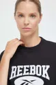 črna Bombažna kratka majica Reebok Classic