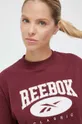 μπορντό Βαμβακερό μπλουζάκι Reebok Classic