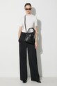 Y-3 tricou din bumbac HY1403 alb AW23