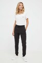 Βαμβακερό t-shirt Tommy Hilfiger UW0UW04525 μπεζ AW23