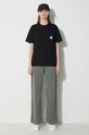 Бавовняна футболка Carhartt WIP I032215.89XX чорний AW23