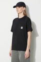 Бавовняна футболка Carhartt WIP чорний I032215.89XX