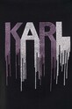 Βαμβακερό μπλουζάκι Karl Lagerfeld 236W1714 μαύρο