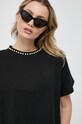Karl Lagerfeld t-shirt bawełniany czarny 236W1722
