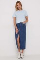 Calvin Klein Jeans t-shirt bawełniany J20J221065 niebieski AW23
