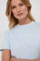 niebieski Calvin Klein Jeans t-shirt bawełniany