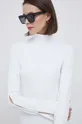 biela Tričko s dlhým rukávom Calvin Klein Jeans