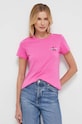 Calvin Klein Jeans tricou din bumbac 2-pack J20J219734 roz SS25