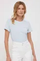 Calvin Klein Jeans t-shirt in cotone pacco da 2 blu