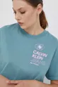 modrá Bavlnené tričko Calvin Klein Jeans