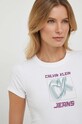 Tričko Calvin Klein Jeans biela J20J222345