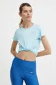 niebieski Mizuno t-shirt do biegania Impulse core
