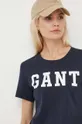 тёмно-синий Хлопковая футболка Gant